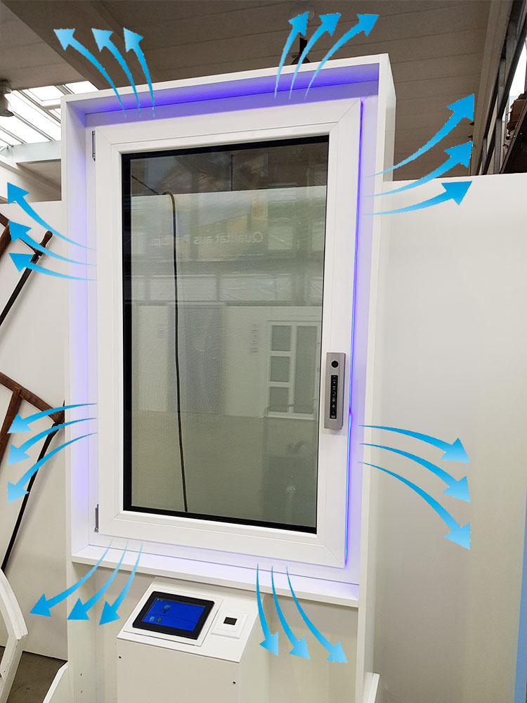 Möller-Fenster mit Mehrspaltlüftung